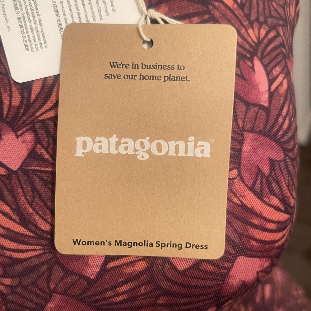Patagonia Magnolia Spring Dress XS NWT Floral Outdoor Travel Resort - Picture 7 of 9